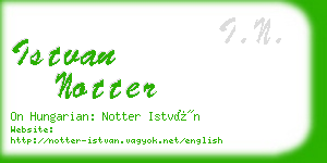 istvan notter business card